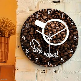 Kávés falióra, kávészemes