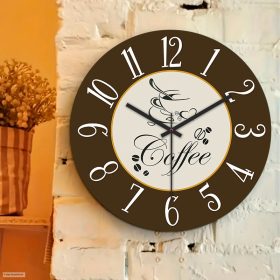 Kávés falióra – minimal