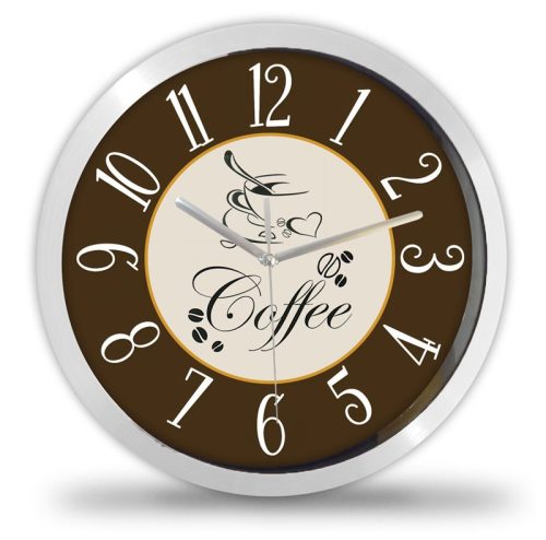 Kávés falióra – minimal