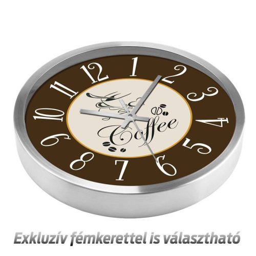 Kávés falióra – minimal