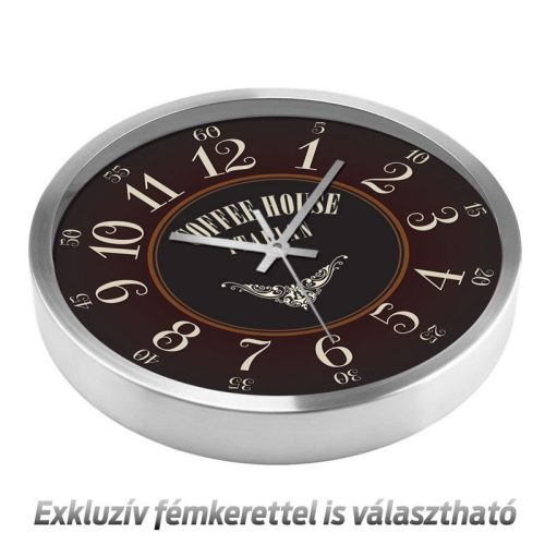 Elegáns kávés falióra