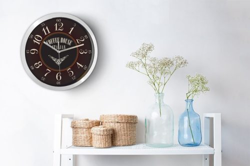 Elegáns kávés falióra