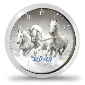 Fehér lovak falióra – retro
