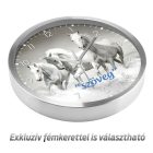 Fehér lovak falióra – retro