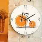Narancsos kerékpár falióra