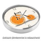 Narancsos kerékpár falióra