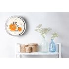 Narancsos kerékpár falióra