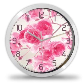 Virágos, rózsás falióra Virágos, rózsás falióra