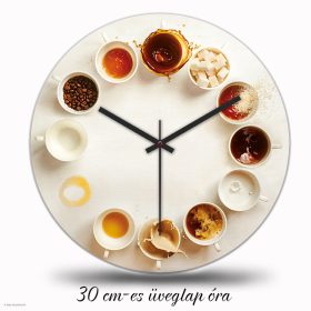 Falióra kávécsészék mintával