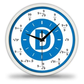 Matematikás falióra