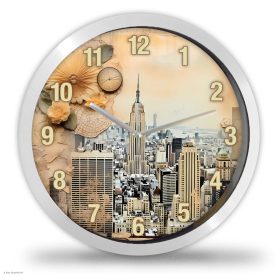 New York sepia falióra – pasztell New York sepia falióra – pasztell