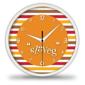 Csíkos egyedi falióra – skandináv