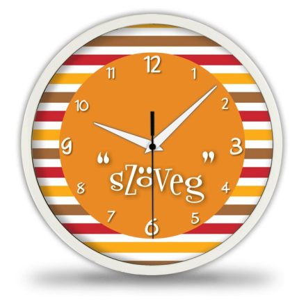 Csíkos egyedi falióra – skandináv