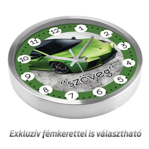 Autós egyedi falióra