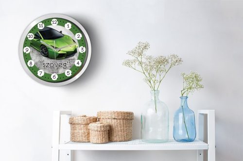 Autós egyedi falióra