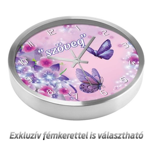 Lepkés falióra – akvarell