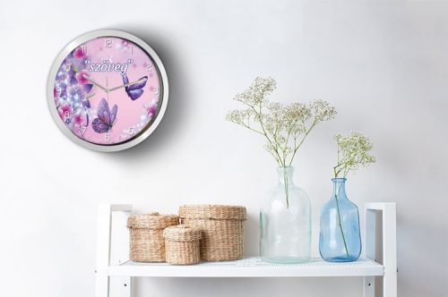 Lepkés falióra – akvarell