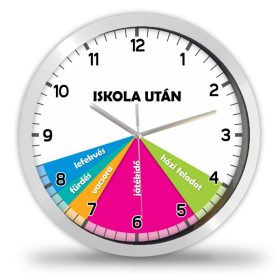 Időbeosztásos egyedi falióra