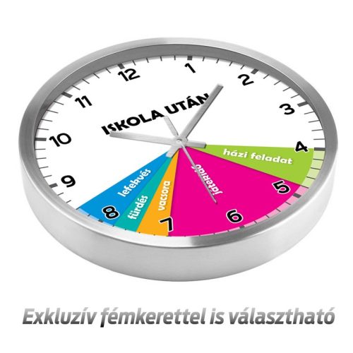 Időbeosztásos egyedi falióra