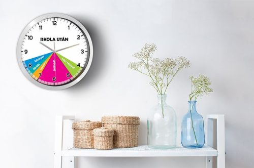 Időbeosztásos egyedi falióra