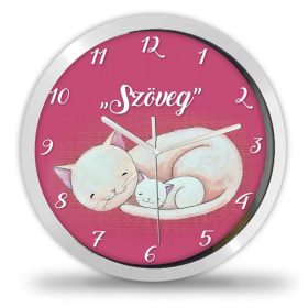 Cicás falióra – pasztell