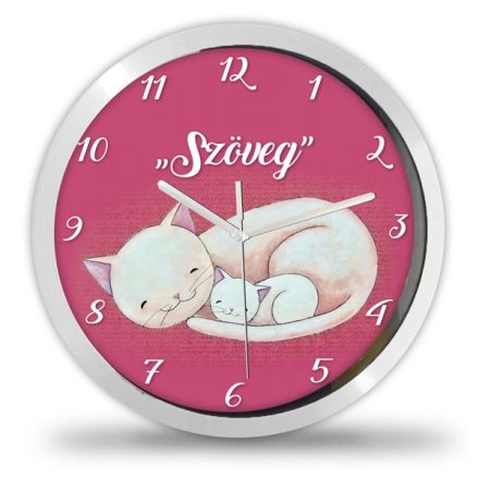 Cicás falióra – pasztell