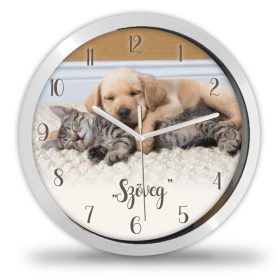 Kutya és cica falióra – skandináv