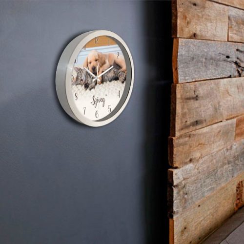 Kutya és cica falióra – skandináv