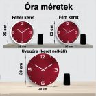  Vidám saját képes falióra színes örvénylő hátárrel és konfetti mintával baráti születésnapra