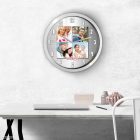 Négy fényképes falióra – fekete-fehér