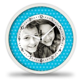 Pöttyös kek fényképes falióra Pöttyös kek fényképes falióra