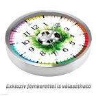 Focis tanuló falióra – Futballabda grafika színes