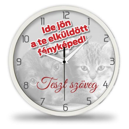 Saját képes falióra – részletgazdag