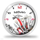 Barkács szerszámos falióra – modern design