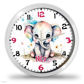 Elefántos falióra saját névvel