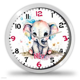 Elefántos falióra saját névvel