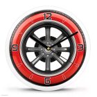 Autós falióra – Felni dizájn, piros perem