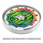 Focis falióra – Futballpályás dizájn színes háttérrel, csendes