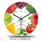 Gyümölcs és zöldség falióra