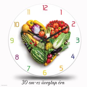 Gyümölcs szív falióra