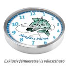 Horgász falióra – illusztrált