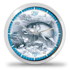 Horgász falióra – illusztrált