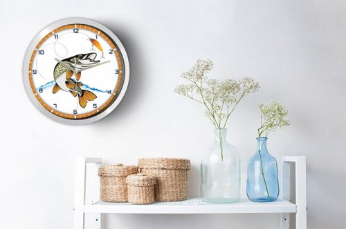 Horgász falióra – skandináv