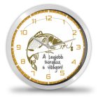 Horgász falióra – pasztell