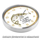 Horgász falióra – pasztell