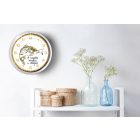 Horgász falióra – pasztell