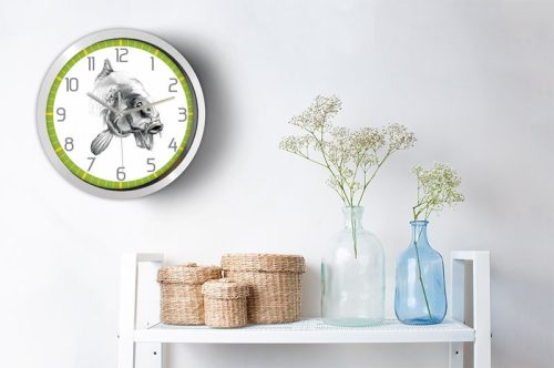 Horgász falióra – vintage