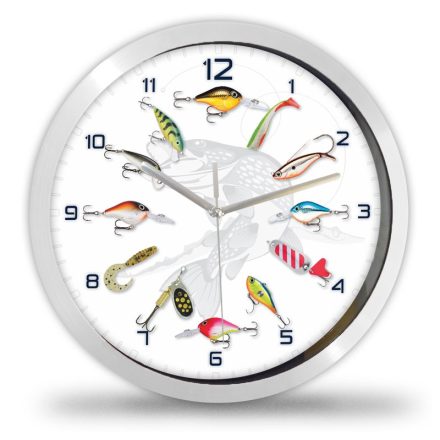 Horgász falióra – klasszikus