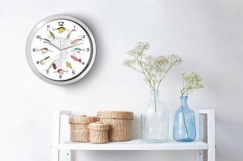 Horgász falióra – klasszikus