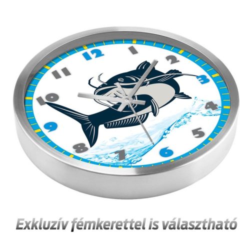 Horgász falióra – részletgazdag